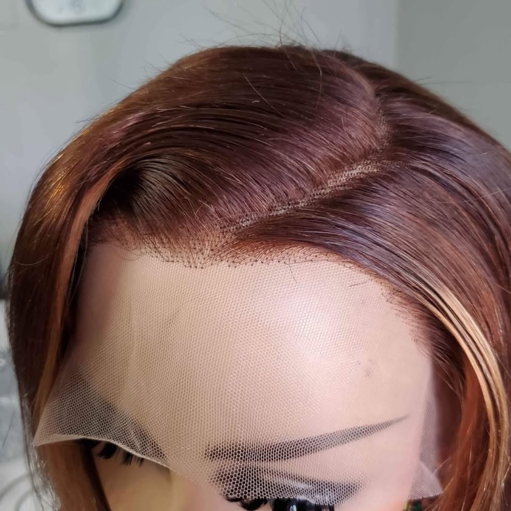 Lace front highlights bob wig 10 inch - Picture 4 of 5